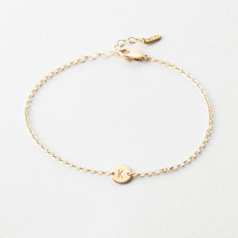 Minimalist Initial Letter Boho Bracelet/Anklet - Picture 5 of 8